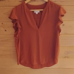 Large Orange Calvin Klein Blouse